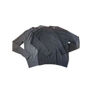 Banana Republic Crewneck Sweater Bundle Mens Medium Old Money Gray Neutral Work